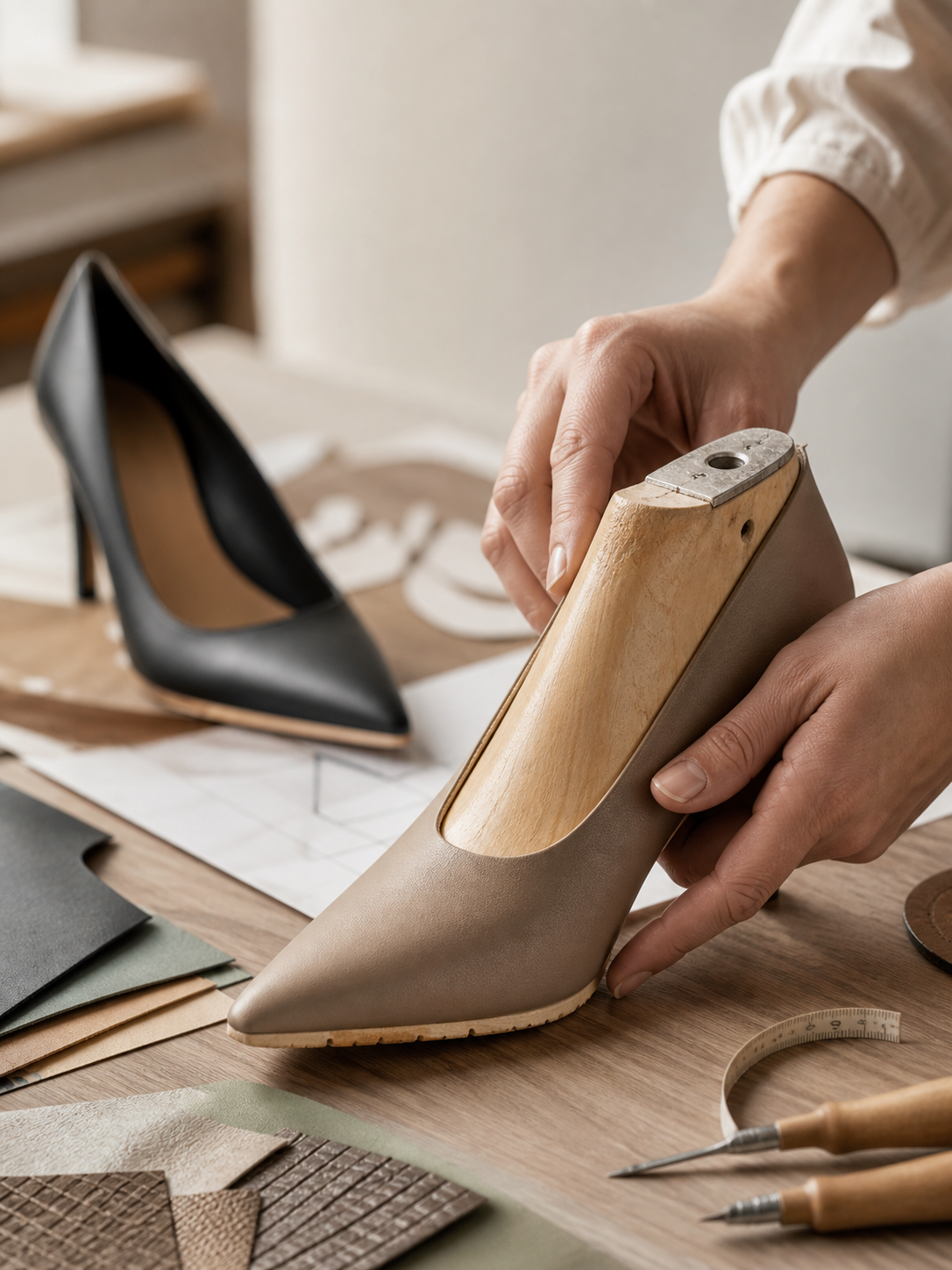 Women’s footwear development and sampling process