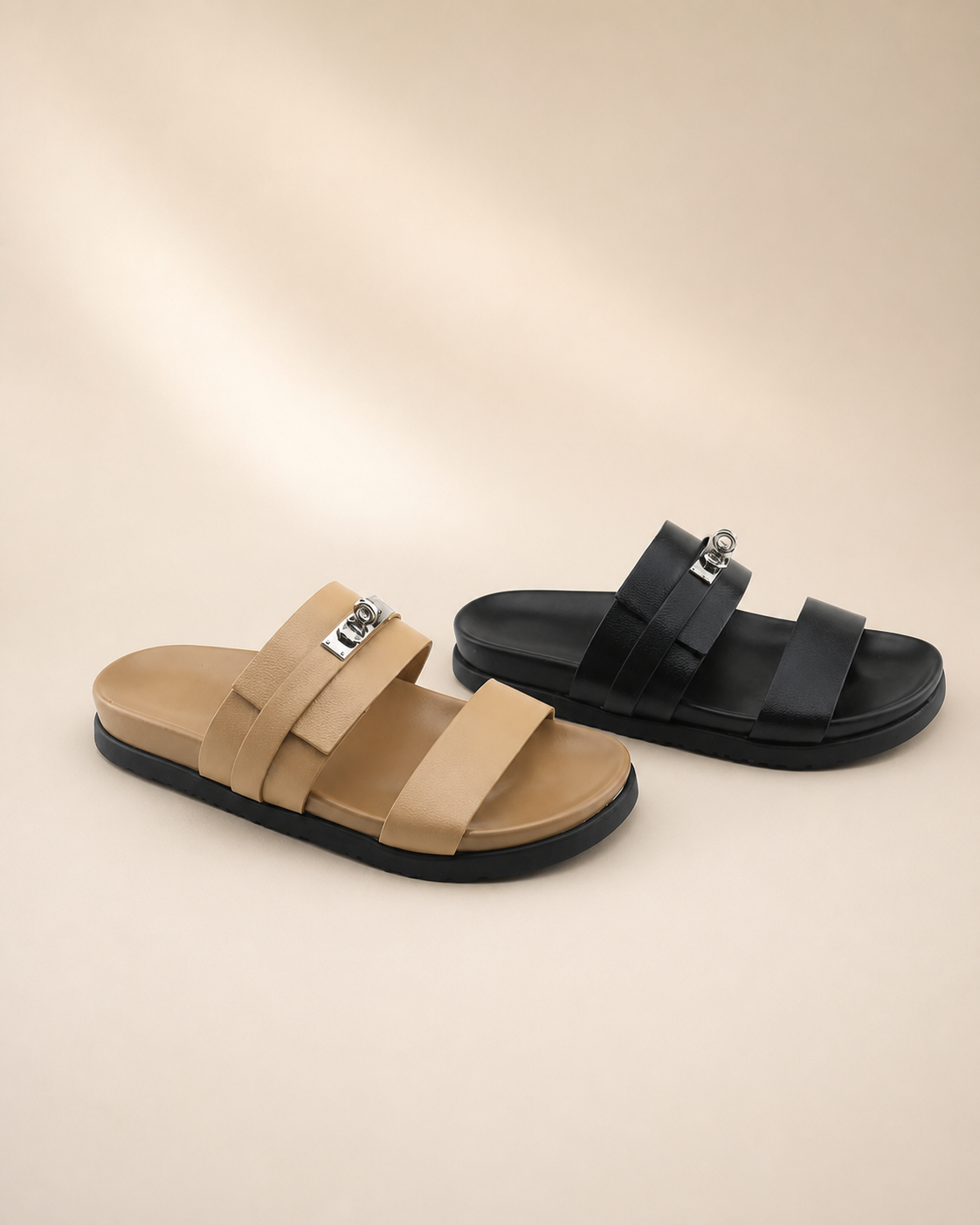 Women’s multi-strap slide sandal XFT 238-6 for private label development